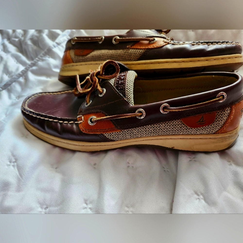 Sperry Topsider Leather Women's Size 8.5 boat shoes in EUC 🪅✨️👓 - Picture 2 of 5